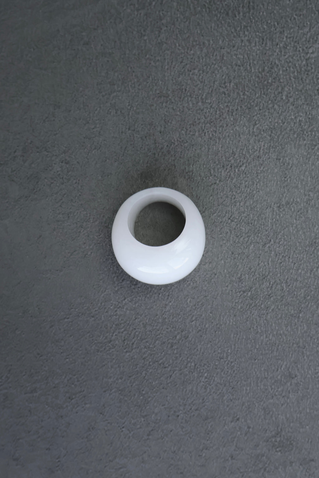 Forma Stone Ring in White Jade