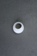 Forma Stone Ring in White Jade