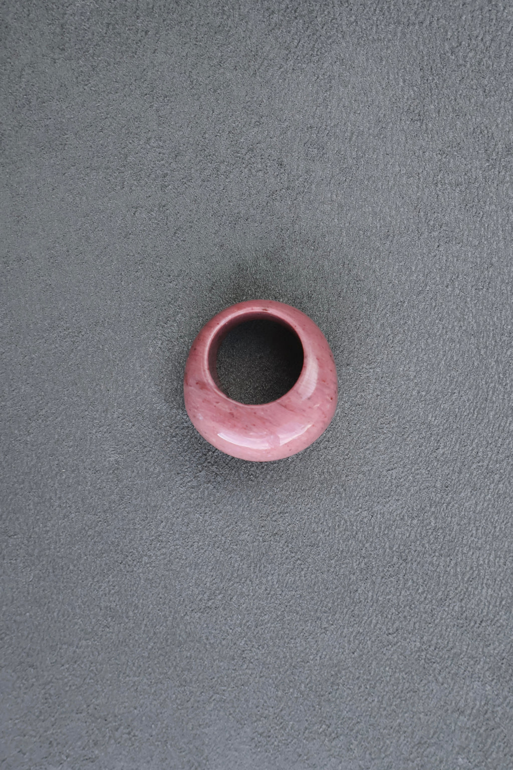 Forma Stone Ring in Rhodonite
